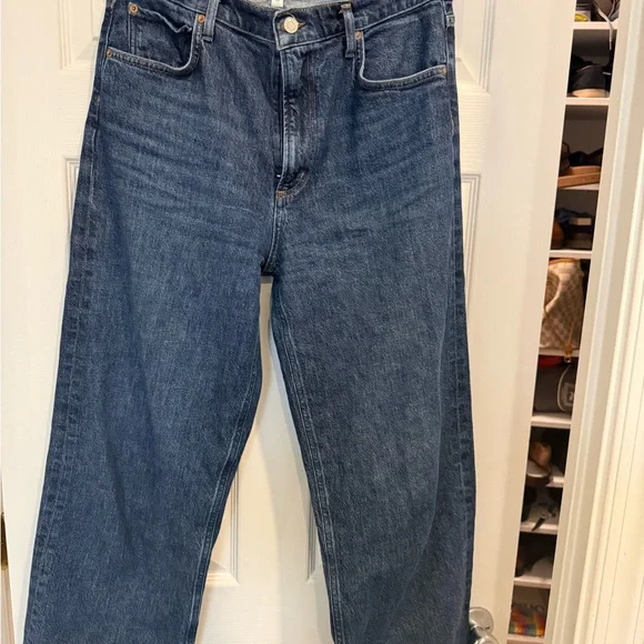 AGOLDE Ren: High Rise Wide Leg Jeans in Echo. Size 29 EUC